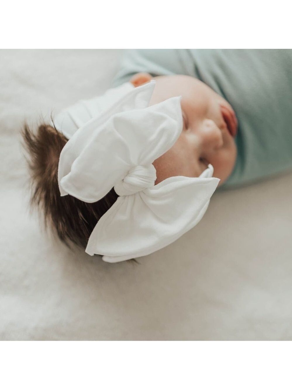 Baby bling white headband
